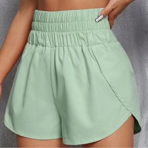 SHEIN Women’s High Waisted Wrap Detail Athletic Shorts